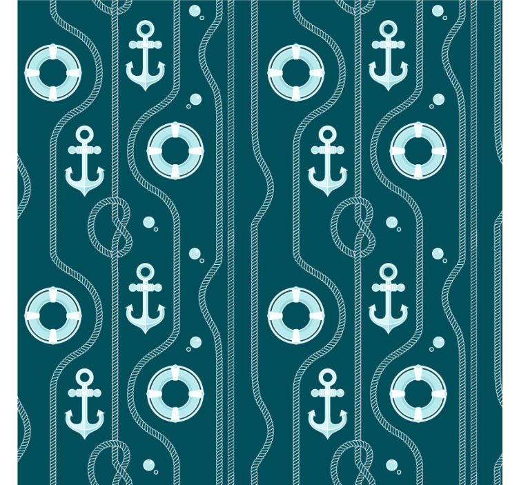 Portavasos cerveza patrón de anclas y boyas - TenVinilo