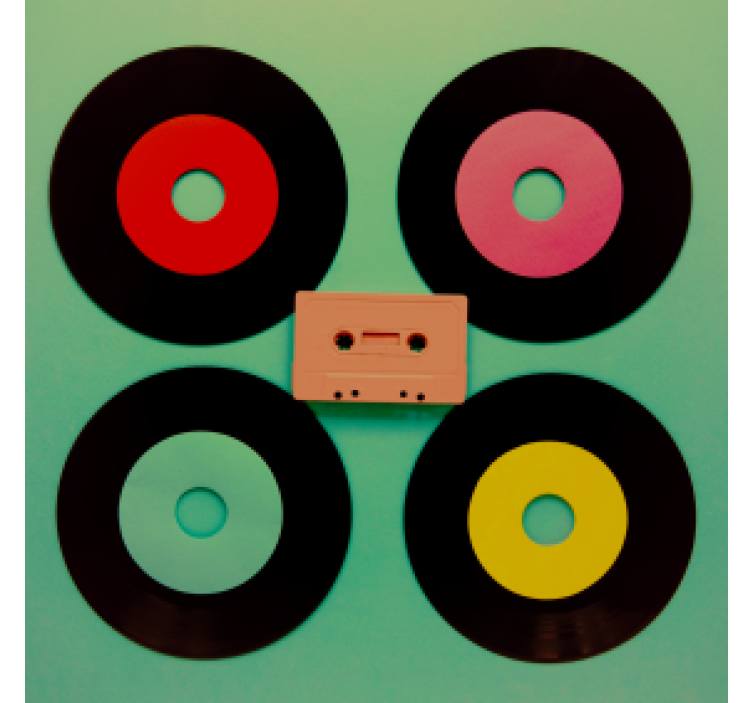 Portavasos frikis set de discos de vinilo retro - TenVinilo