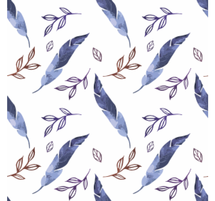 Portavasos patrones acuarelados de follaje - TenVinilo