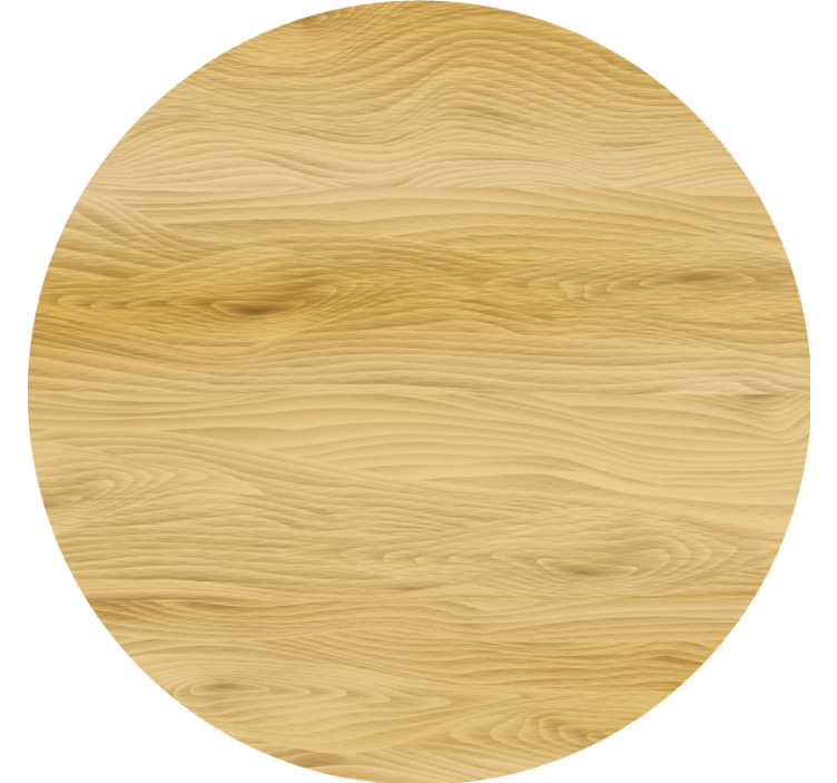 Portavasos superficie circular de madera natural - TenVinilo