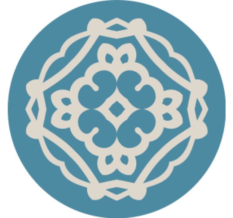 Portavasos con diseño de patrón intrincado - TenVinilo