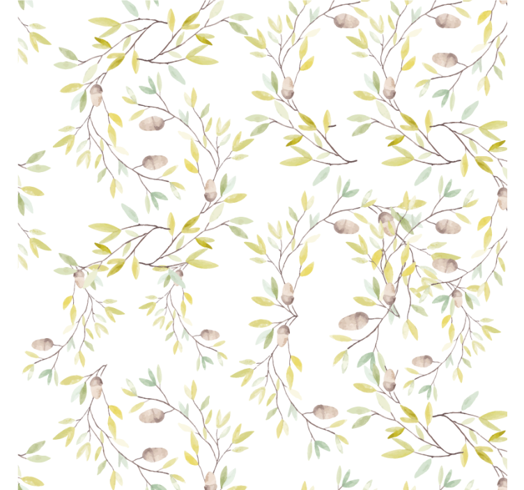 Portavasos patrón de enredadera floral - TenVinilo