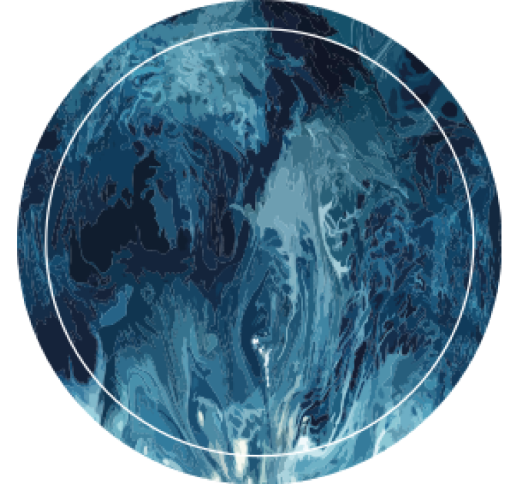 Portavasos patrón abstracto de remolinos azules - TenVinilo