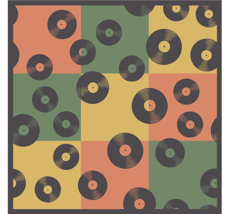 Portavasos frikis con diseño de discos de vinilo - TenVinilo