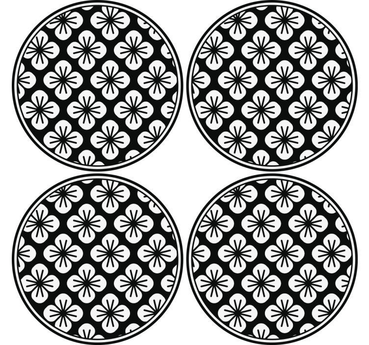 Portavasos superficie texturada botánica - TenVinilo