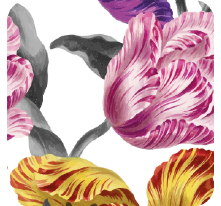 Portavasos moderno motivos botánicos vivos - TenVinilo