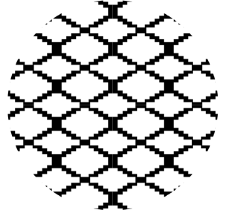 Portavasos con superficie de patrón geométrico - TenVinilo