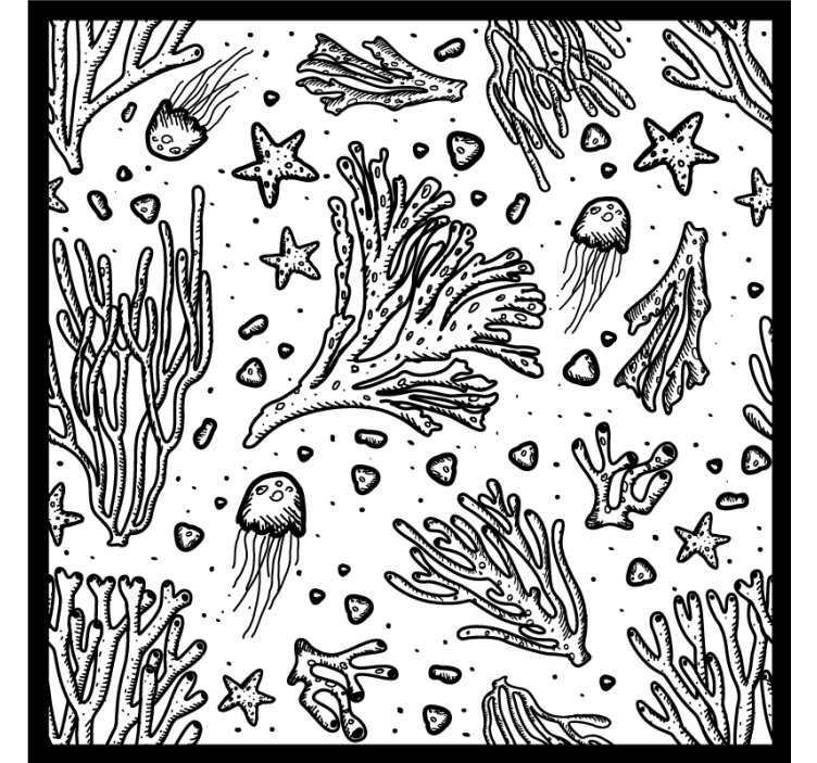 Portavasos elementos de vida submarina - TenVinilo