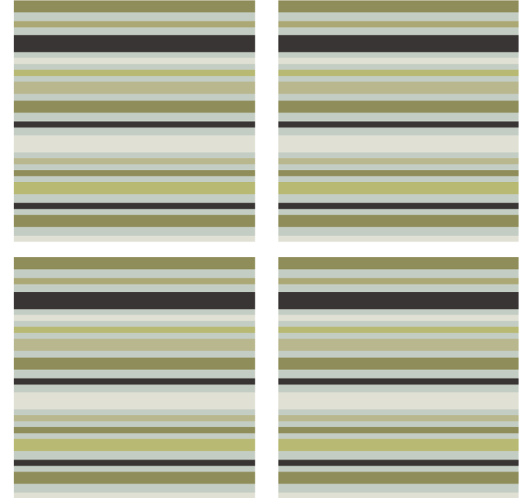 Portavasos patrón rayas verdes y negras - TenVinilo