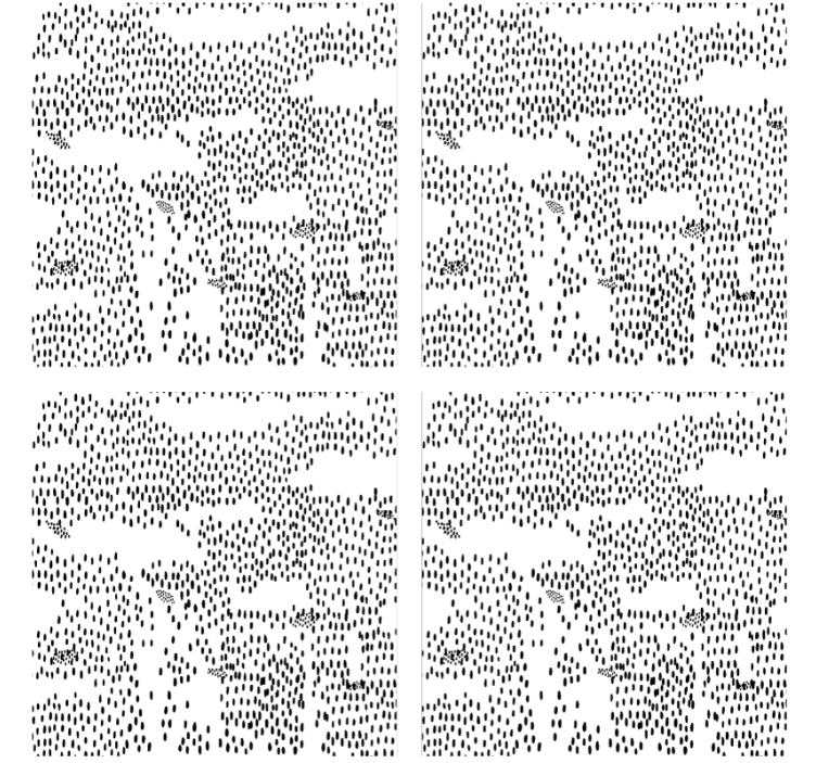 Portavasos patrón abstracto negro - TenVinilo