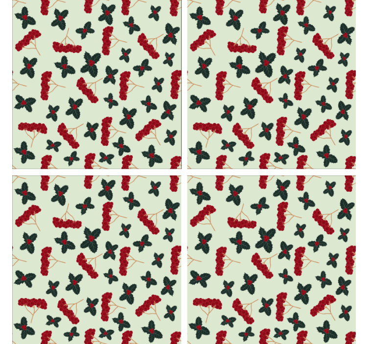 Portavasos fondo floral inspirado - TenVinilo