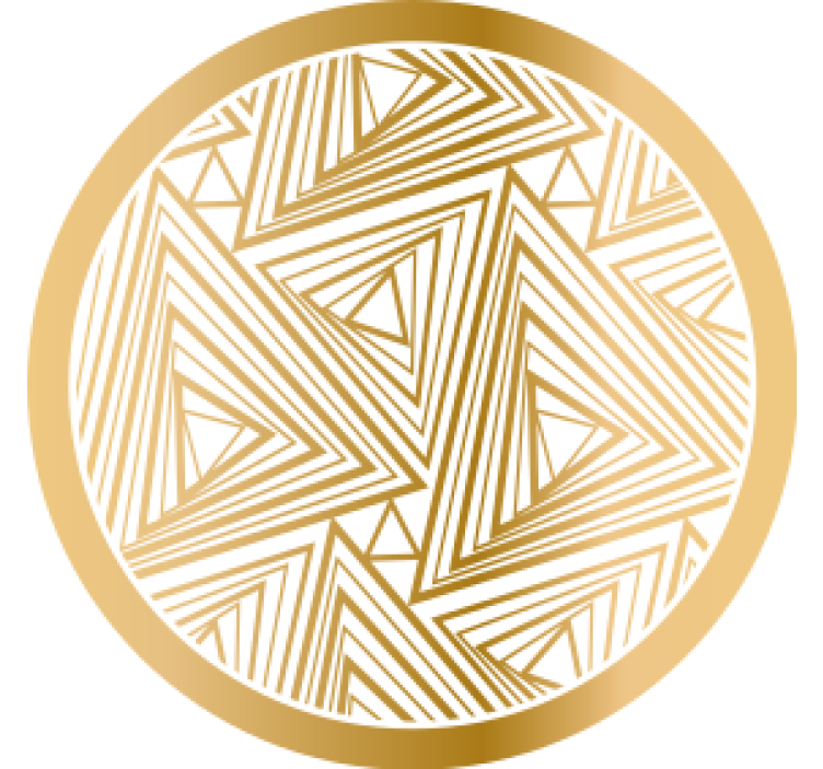 Portavasos patrón geométrico con triángulos - TenVinilo