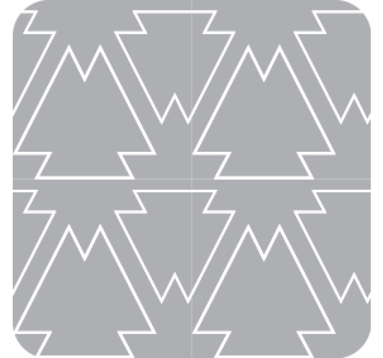 Portavasos motivo de Árbol angular - TenVinilo