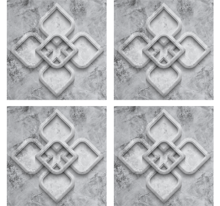 Portavasos motivo gris elaborado - TenVinilo