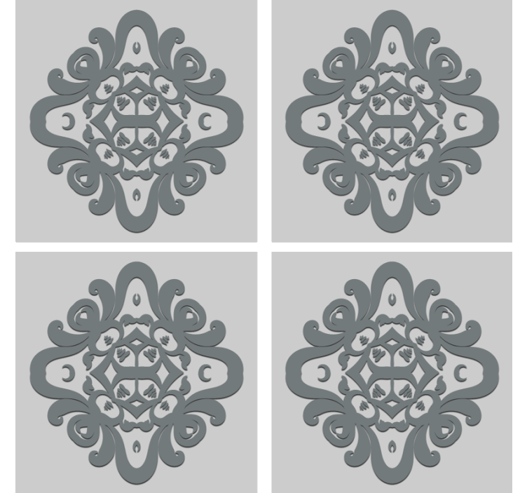 Portavasos con motivo de patrón intrincado - TenVinilo