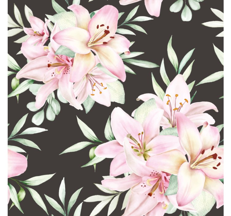 Portavasos frikis arreglo botánico con lirios - TenVinilo