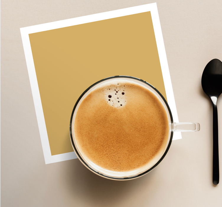 Posavasos moderno Colores ocres - TenVinilo