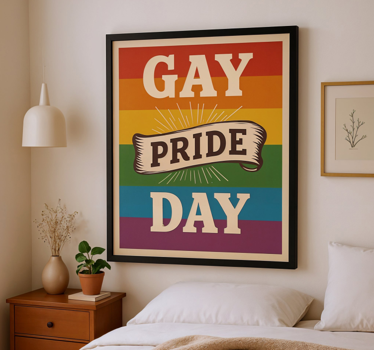 Poster con frases día del orgullo gay - TenVinilo