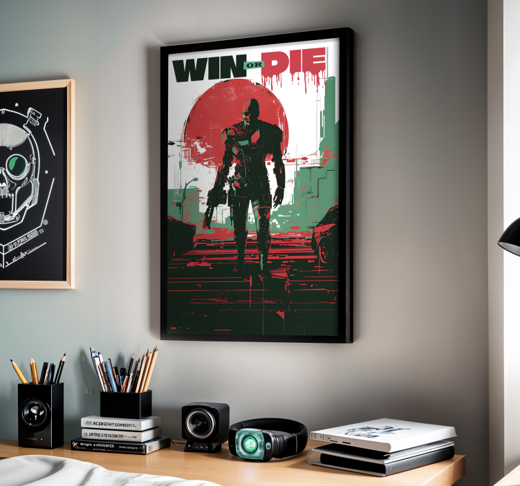 Poster videojuego androide cibernético - TenVinilo