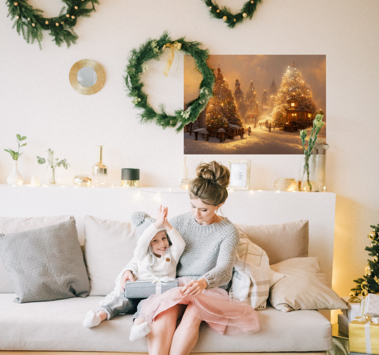 vinilo adhesivo del país de las maravillas de invierno - TenVinilo