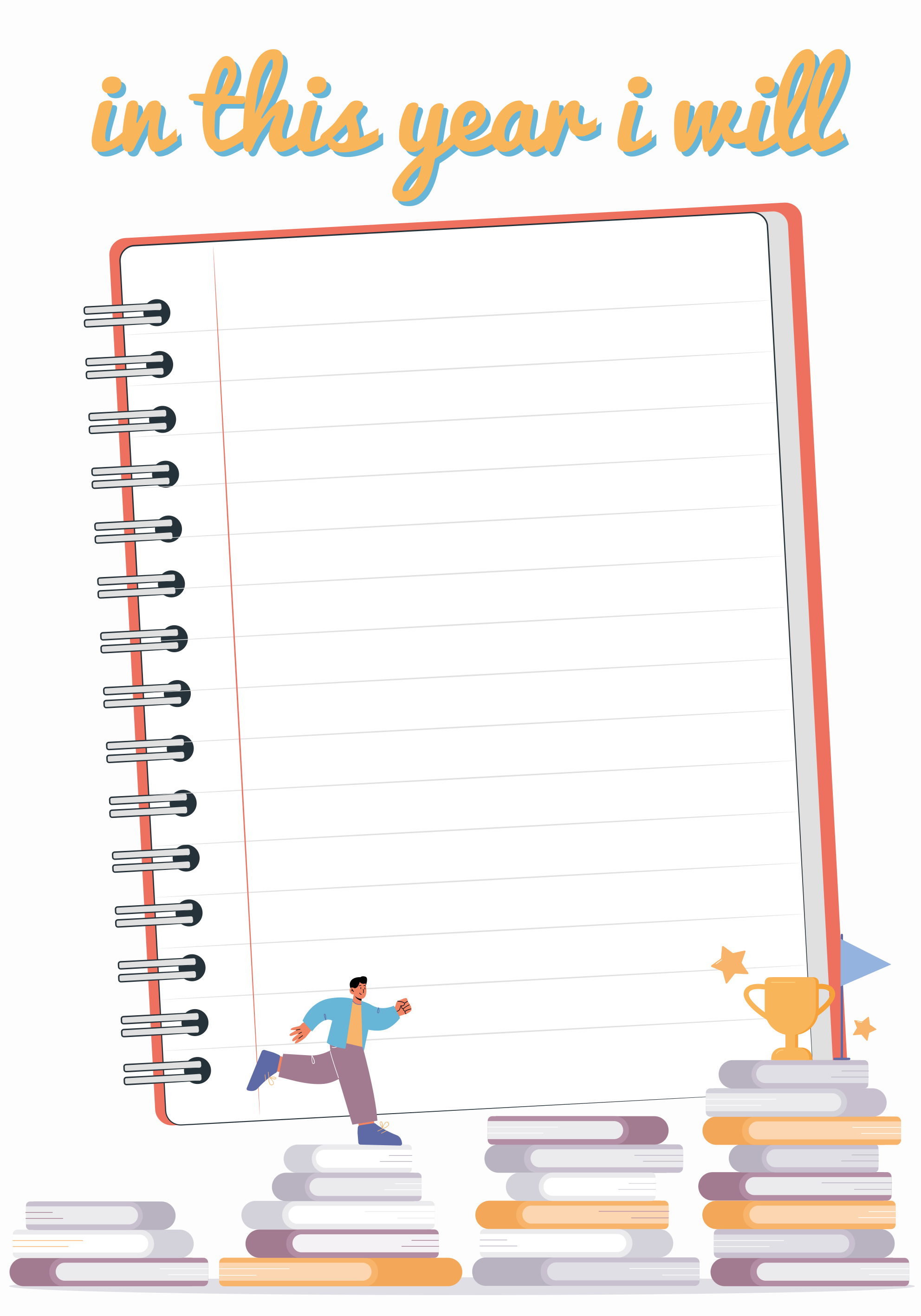 Poster listado objetivos del año - TenVinilo