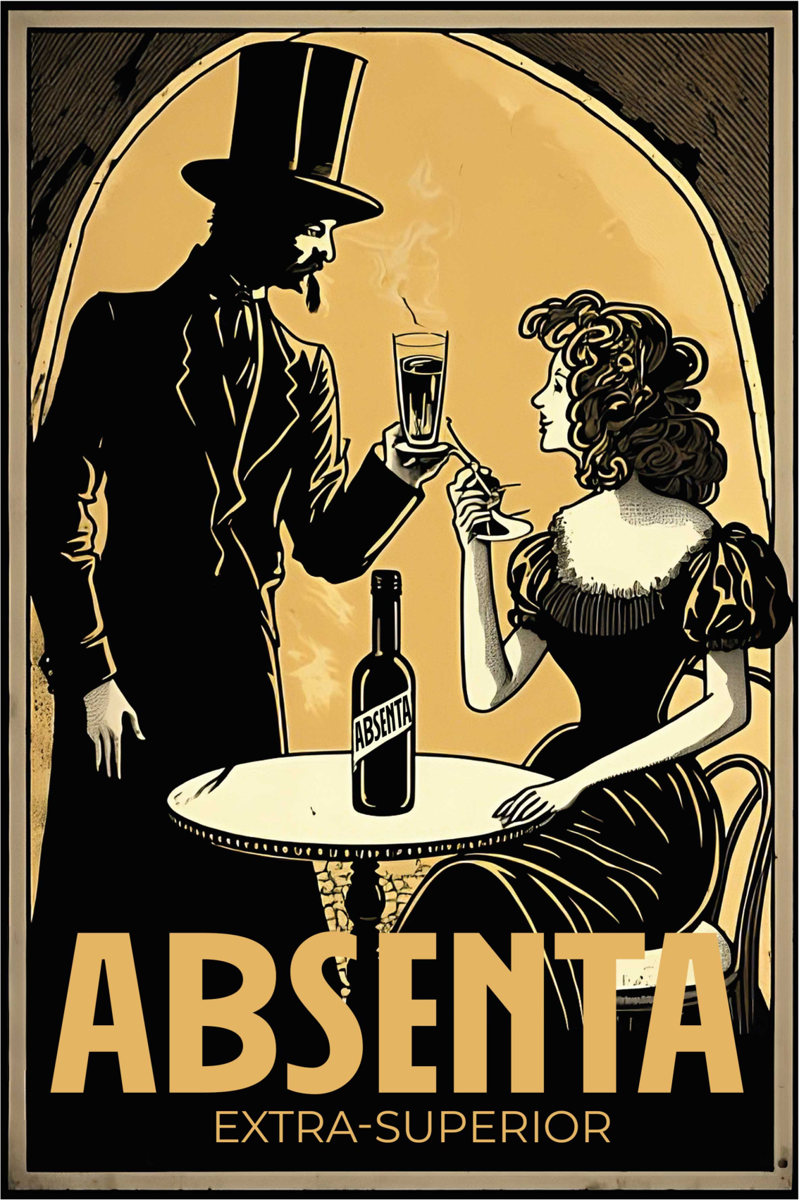 Poster cocina licor de absenta - TenVinilo