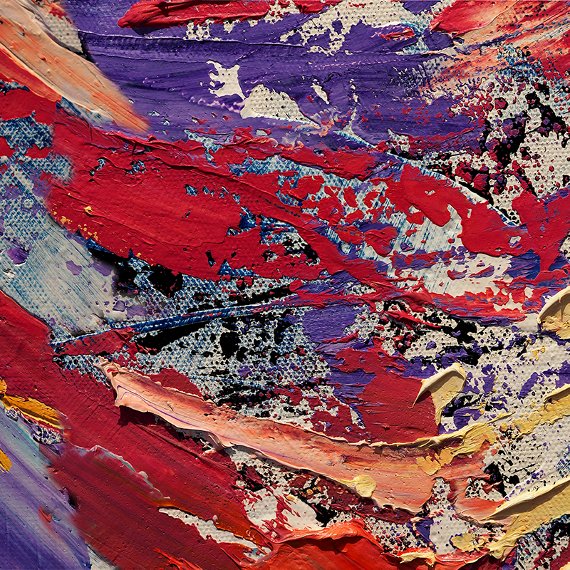 Poster salón pintura de colores salpicados - TenVinilo