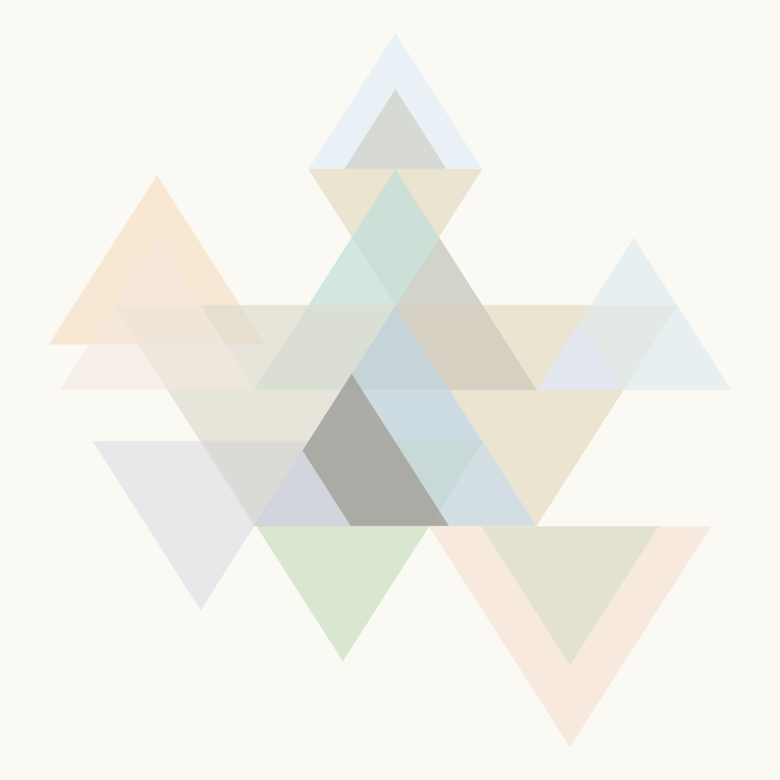 Poster salón arte mural triángulos coloridos - TenVinilo