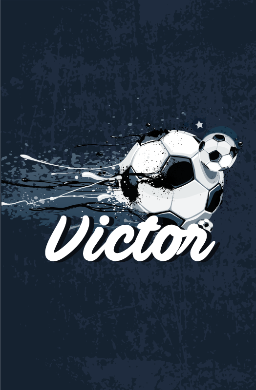 Poster dormitorio infantil diseño original con nombre - TenVinilo