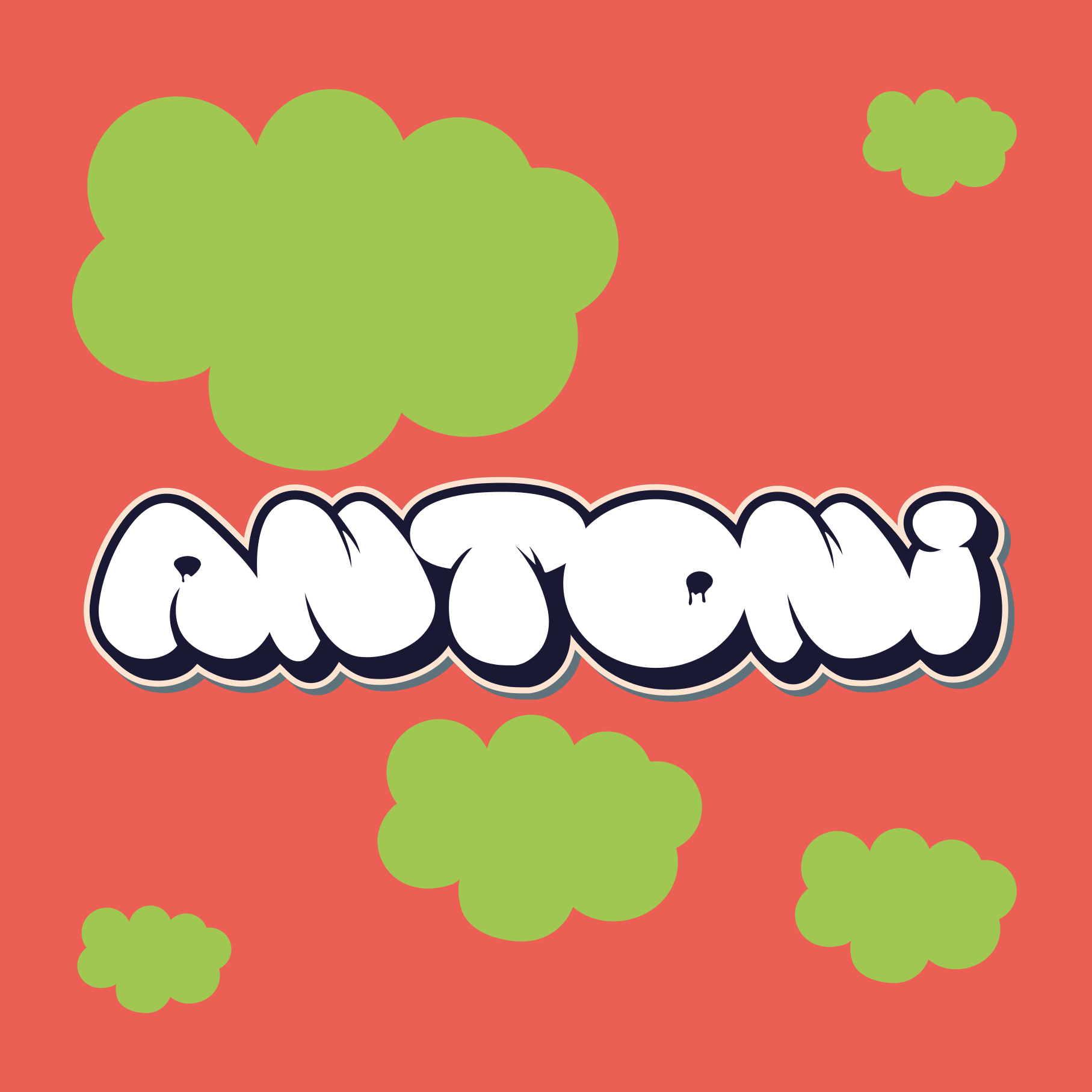 Poster habitación juvenil estilo de letras divertido - TenVinilo