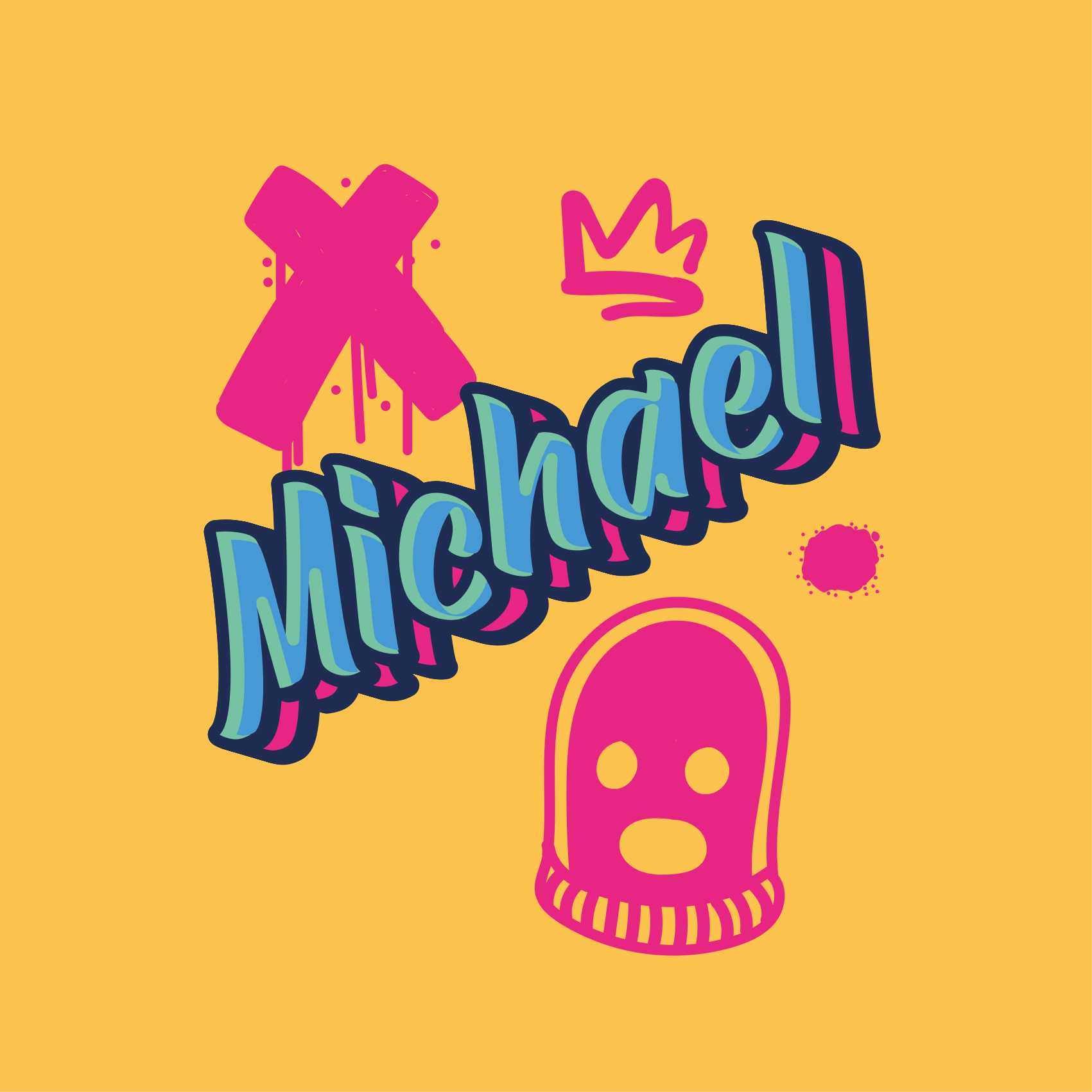 Poster habitación juvenil expresión en letras gruesas - TenVinilo