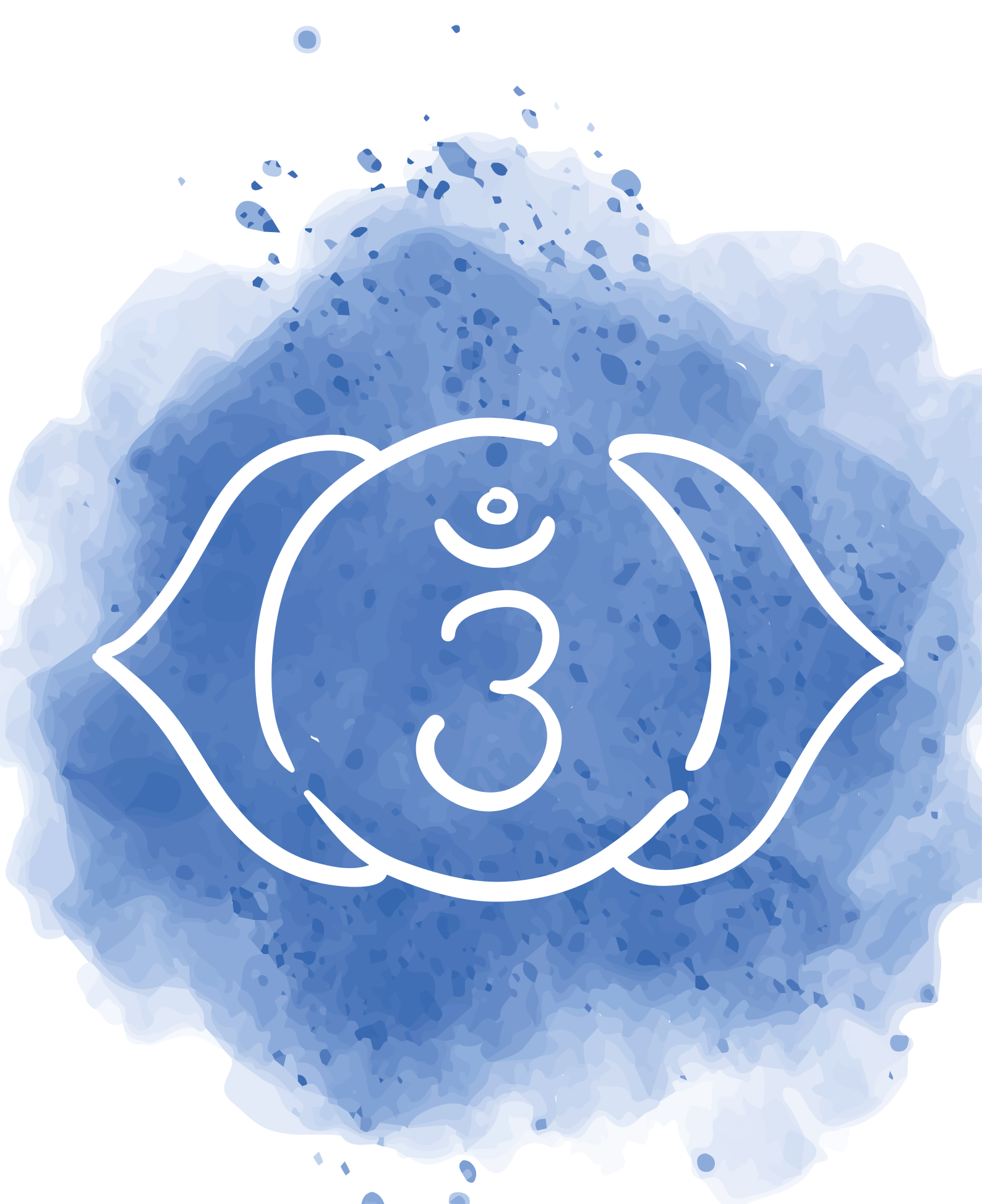 Poster zen símbolo del chakra del tercer ojo - TenVinilo