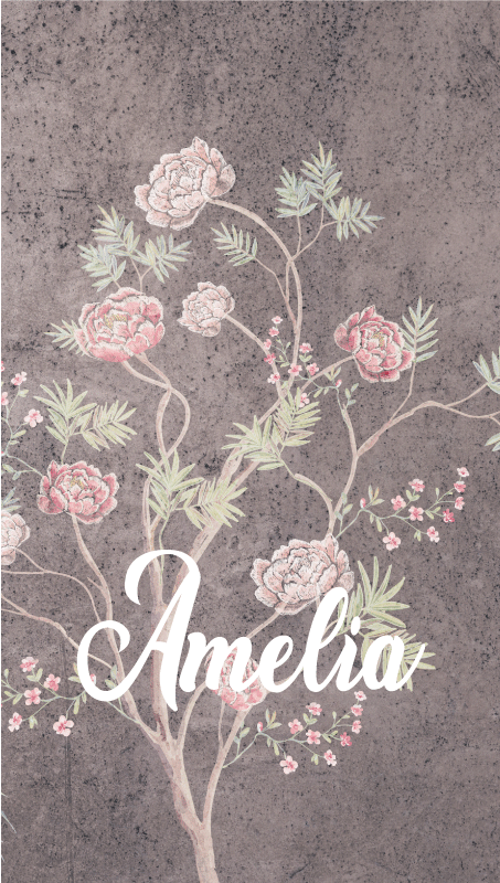 Poster vintage árbol de rosas estilo vintage - TenVinilo