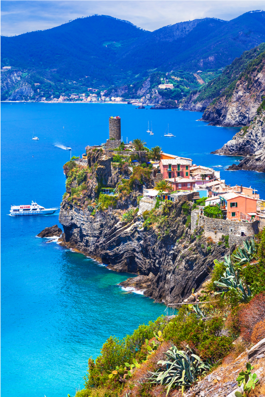 Poster paisajes realista italiano cinque terre - TenVinilo
