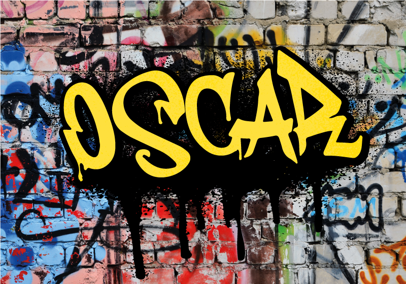 Cartel personalizado de graffiti - TenVinilo