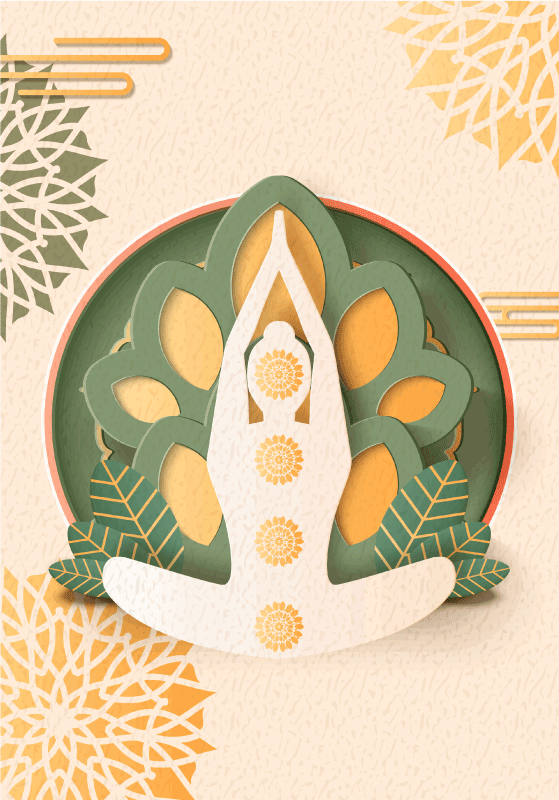 Poster zen hola Yoga - TenVinilo