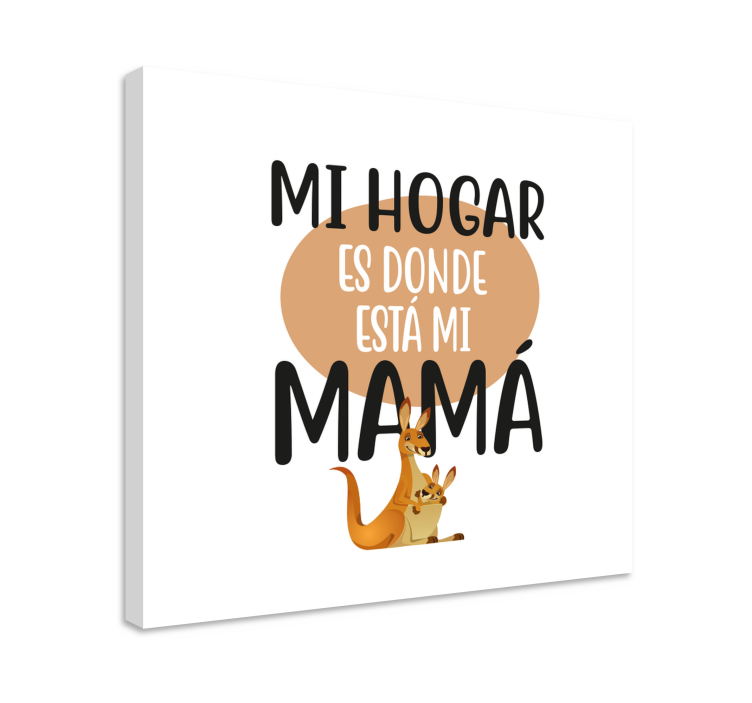 Cuadro para el día de la madre El hogar es donde ella está - TenVinilo