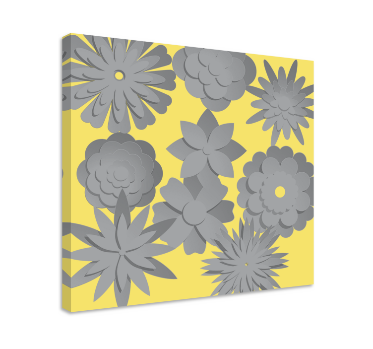 Cuadro 3d Pantone 3d flores - TenVinilo