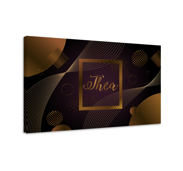 Cuadro de flores diseño de círculo elegante - TenVinilo