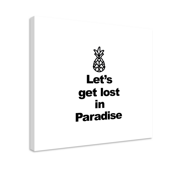 Cuadro frase aventura de la piña - TenVinilo