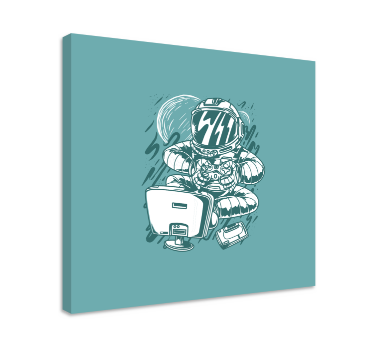 Cuadro moderno Consola portátil de dibujos animados de graffiti - TenVinilo