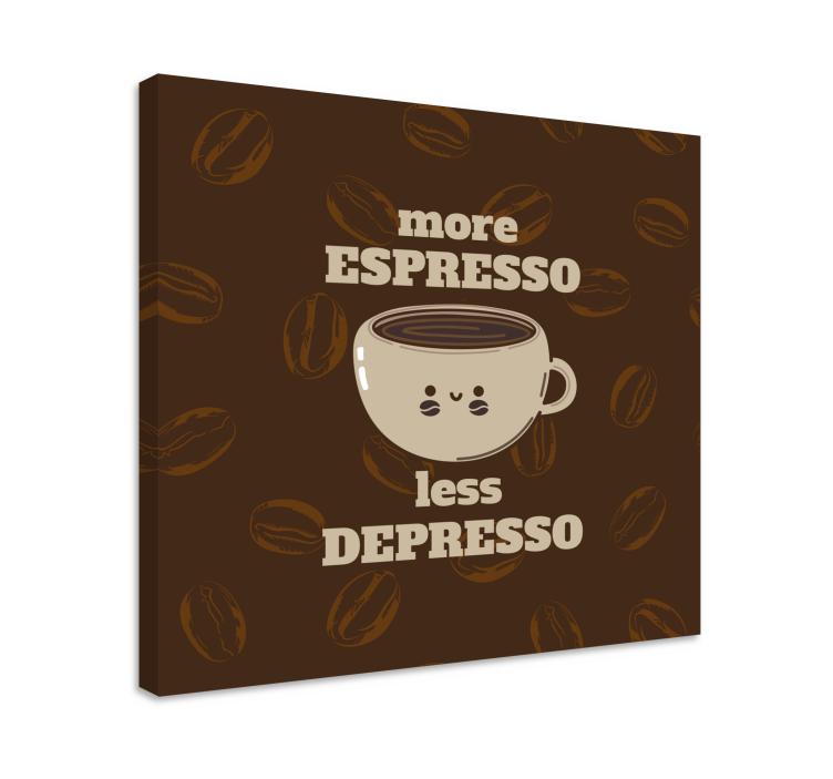 Cuadro frase Cita divertida de espresso - TenVinilo