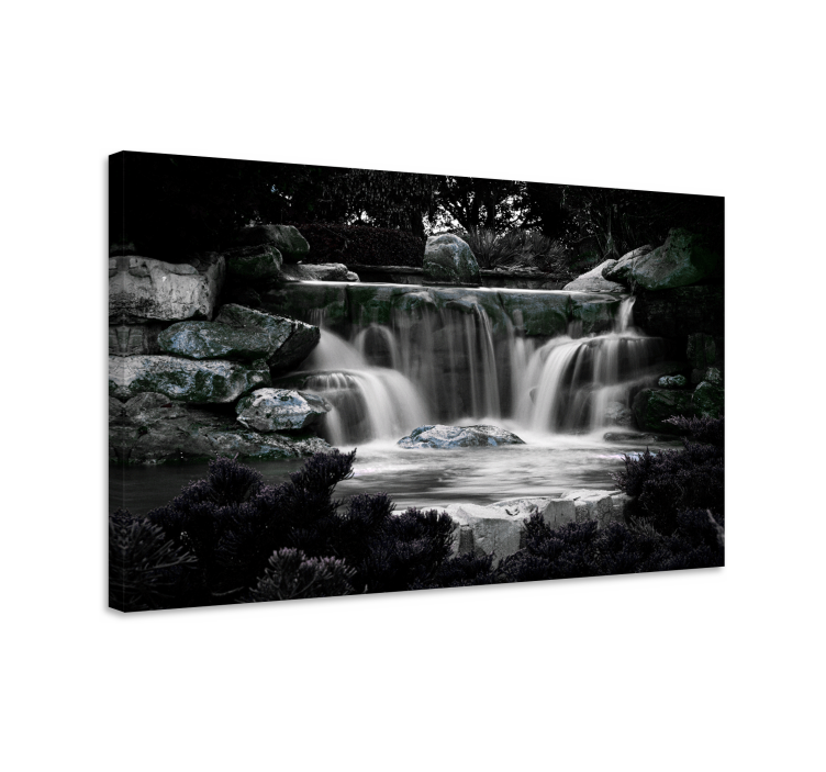 Cuadro paisajes caídas serenas en cascada - TenVinilo