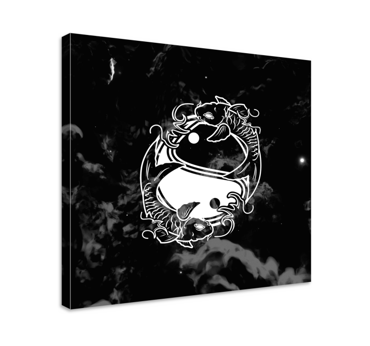Cuadro zen Pescado de equilibrio yin yang - TenVinilo