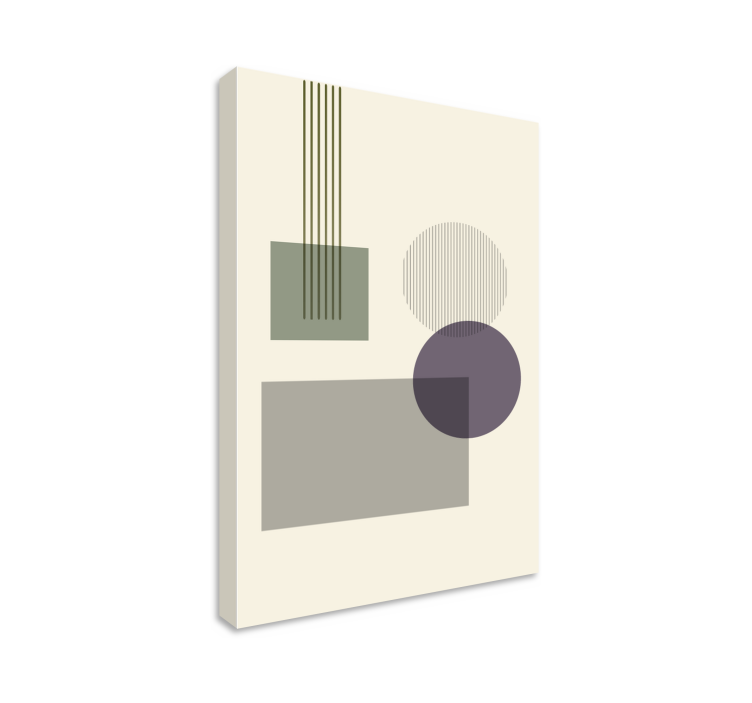 Cuadro moderno Formas geométricas suaves - TenVinilo