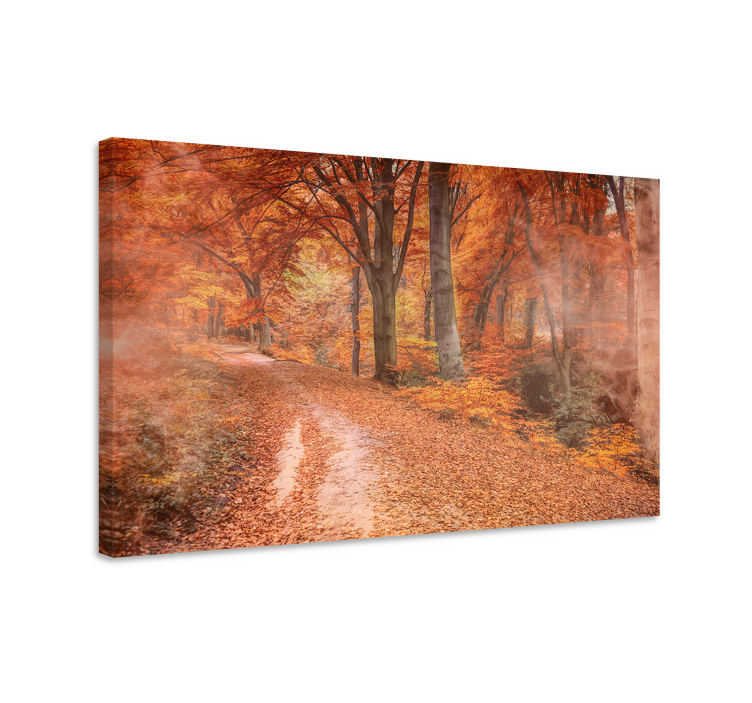 Cuadro paisajes camino serene de otoño - TenVinilo