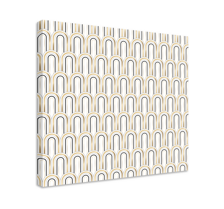 Cuadro geométrico Figuras geométricas "art deco" - TenVinilo