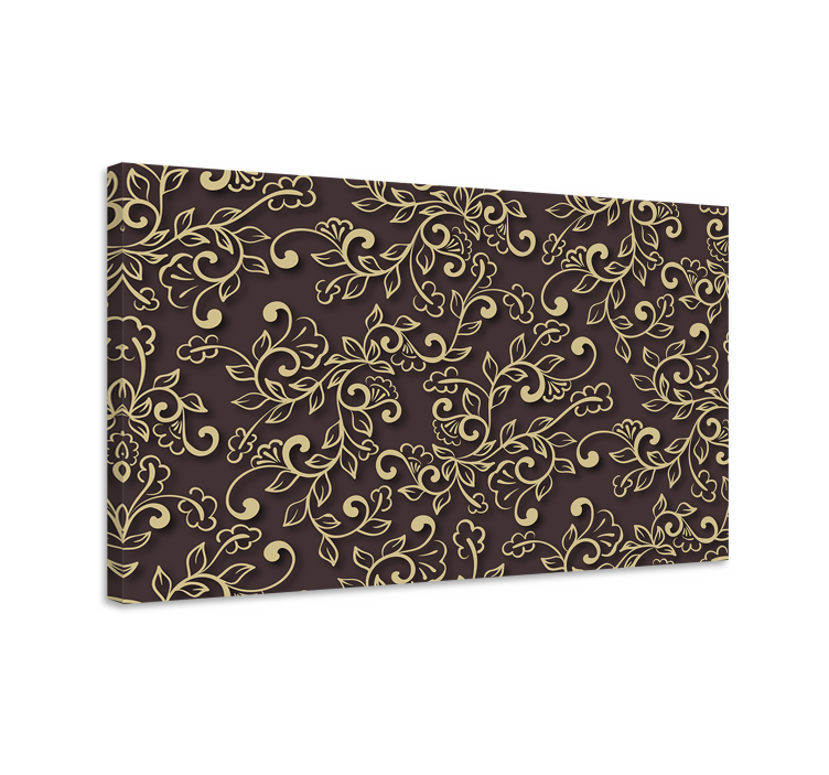 Cuadro moderno Estilo de hojas de árbol dorado - TenVinilo