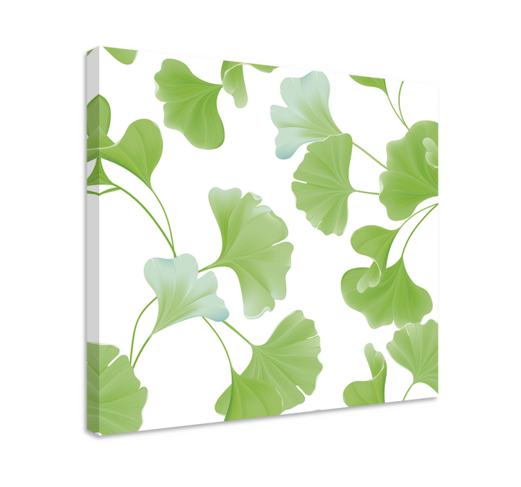 Cuadro moderno Hojas de ginkgo verde - TenVinilo