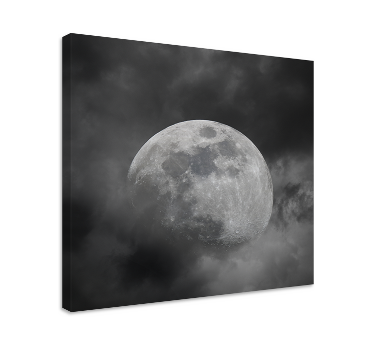 Cuadro ornamental nubes lunares misteriosas - TenVinilo